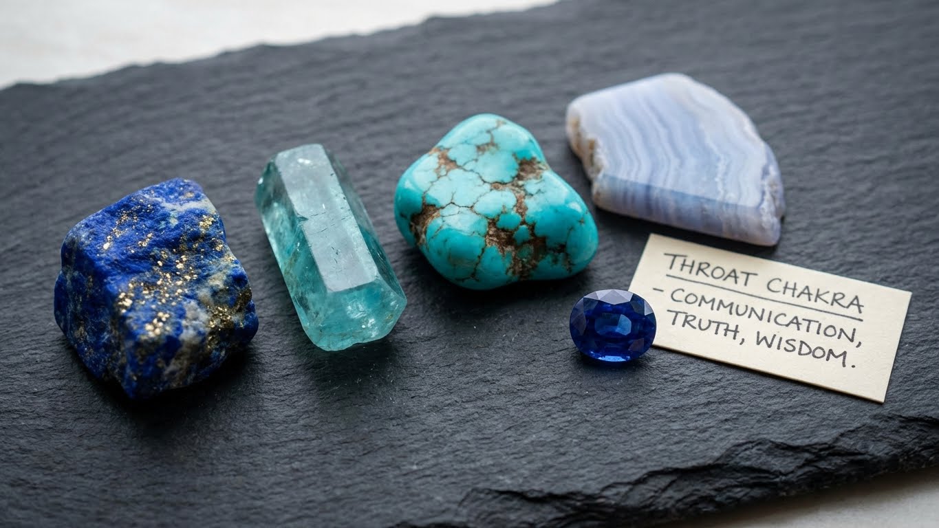 Blue Crystals: Complete Guide to Communication, Truth & Spiritual Insight - Buddhabelief