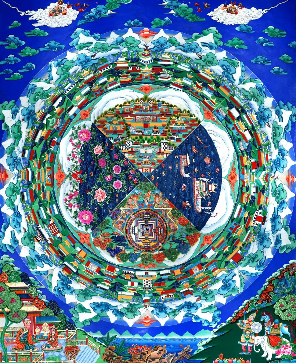 Understanding the Three Realms in Thangka Paintings: Desire, Form & Formless - Buddhabelief