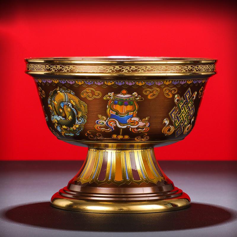 Tibetan sacred water cup - view 1