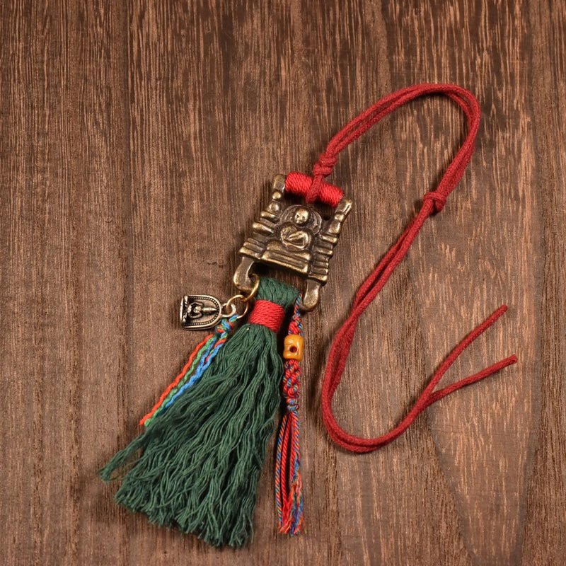 Tibetan ethnic style women's books keychains - view 1