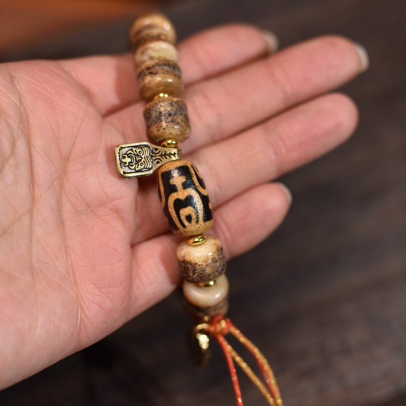 Ox horn single circle bracelet - Buddhabelief