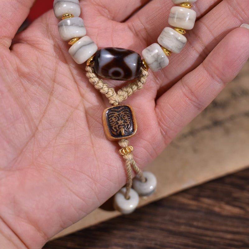 Natural cow bone sky pearl bracelet - Buddhabelief