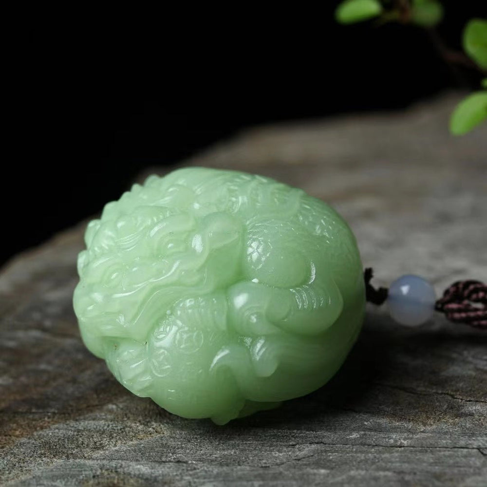 Glow‑in‑the‑Dark Malaysian Jade Pendant Collection - view 2