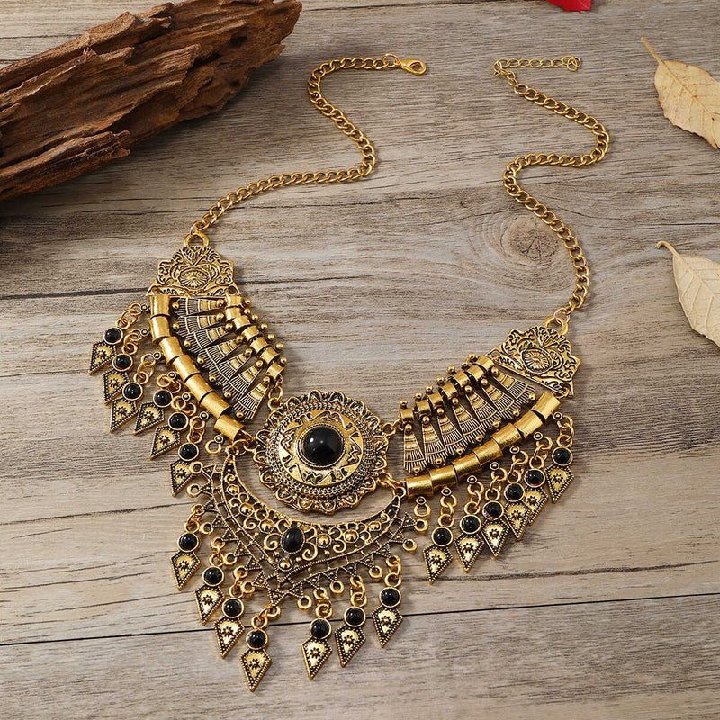 Handmade Tibetan - style Headpiece & Hair Accessory & Earrings Trio Set - Buddhabelief