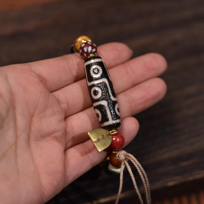 Agate eye bead bracelet - view 2