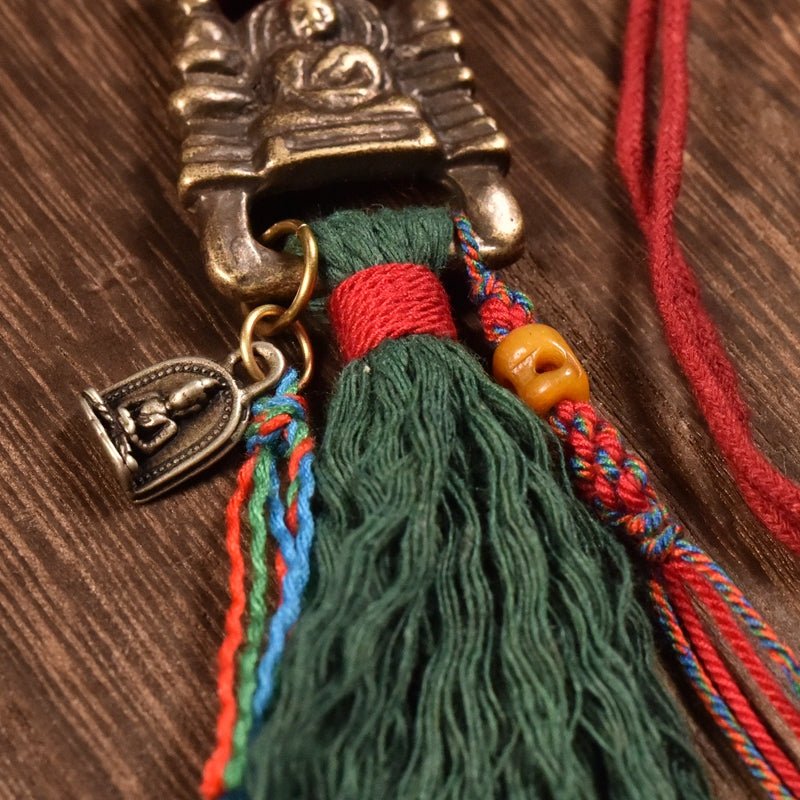 Tibetan ethnic style women's books keychains - view 3