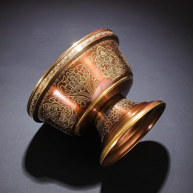 Tibetan sacred water cup - view 4