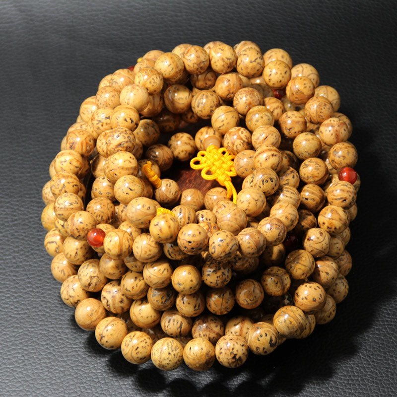 【Special offer】Natural Indian Dragon Eye Bodhi Mala · 108 Beads - view 4