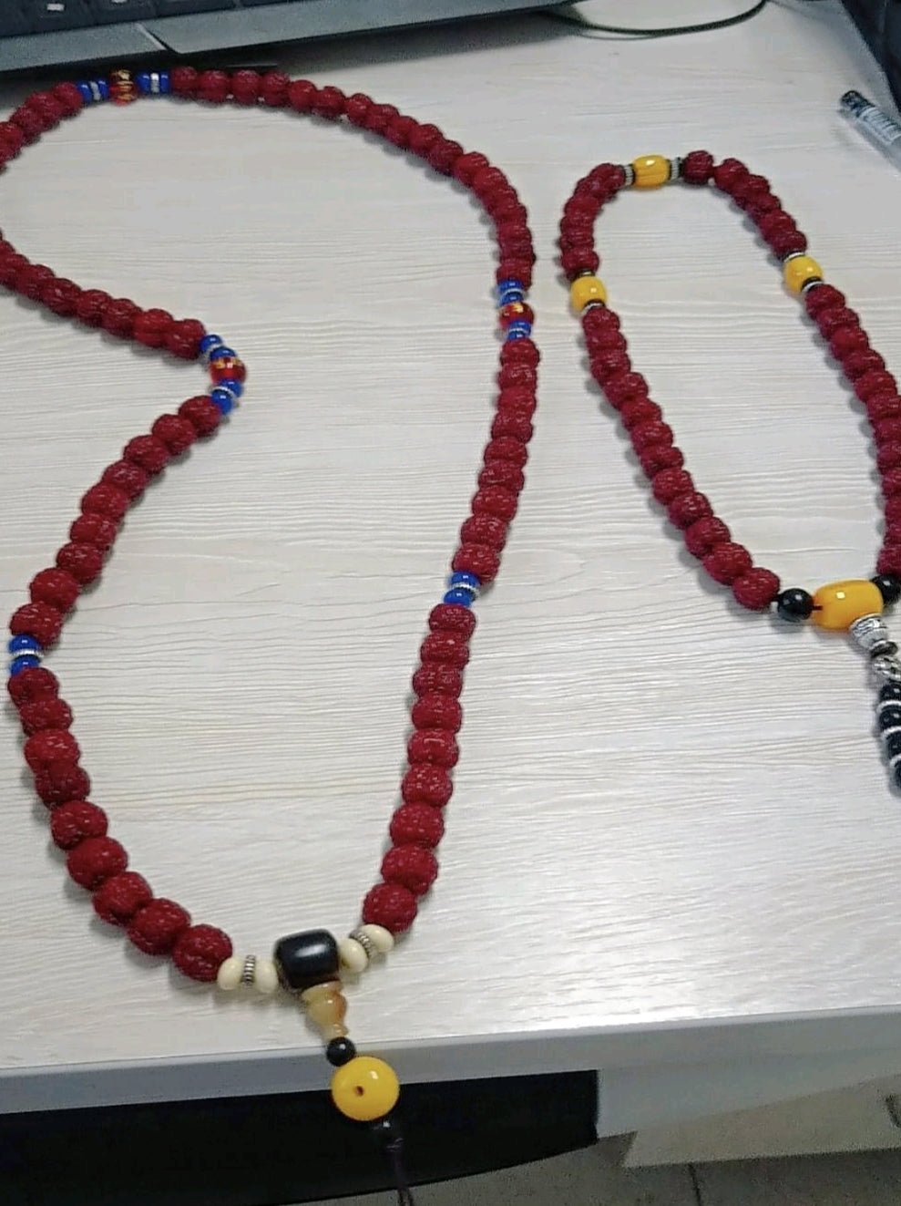 Monk-Blessed Vajra Bodhi Seed Mala (Jade-Polished) – 108 Prayer Beads for Meditation & Protection - view 8
