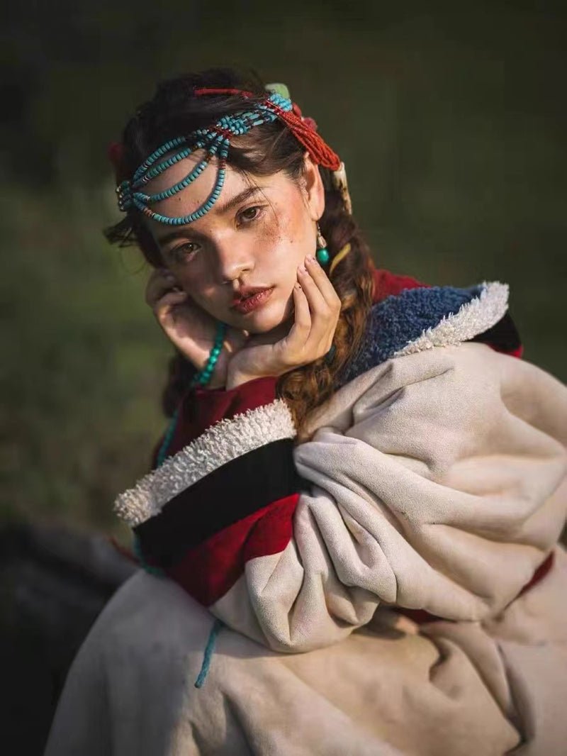Tibetan Bohemian Necklace – Handmade Ethnic Head & Neck Jewelry - view 7