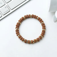 7mm Small Vajra Four - Color Bracelet – Exclusive High - End Indonesian Bodhi Mala, Handpicked for Patina & Style - Buddhabelief