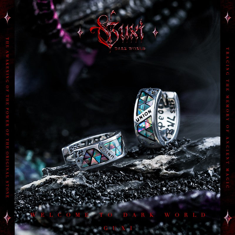 Phantom Void 925 Silver Stud Earrings — view 1