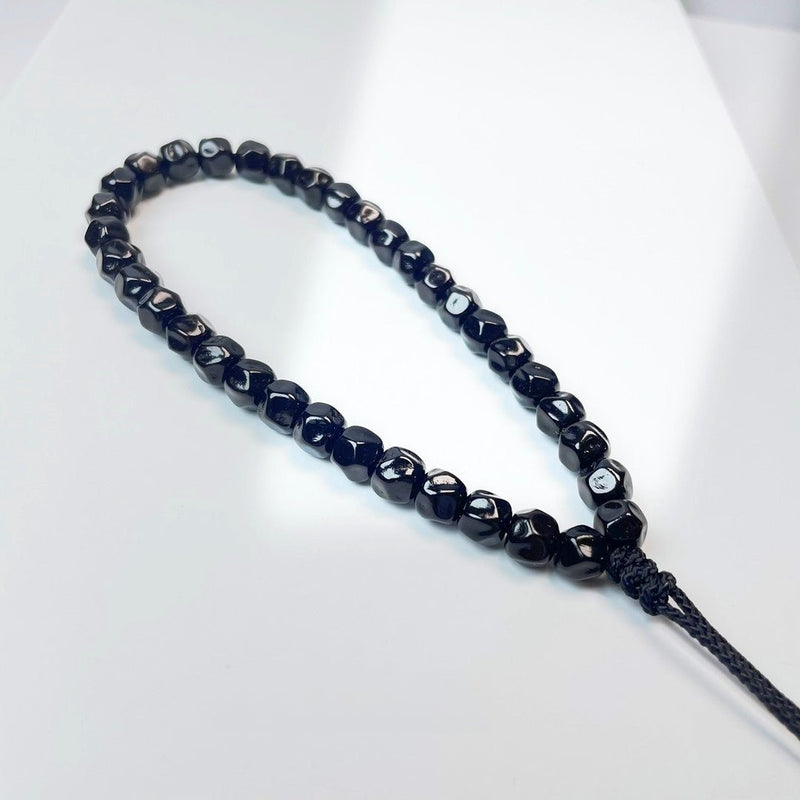 Chocolate Bracelet | Vajra Collection, a fully hand - carved chocolate and black gold coconut palm bracelet - Buddhabelief