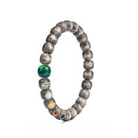 'Heavenly Wood Spirit' Bracelet - Nourish Nature with Wood, Generate Fire - 98 Waxy Ice Inlaid Masterpiece with 'Green Fairyland' - Buddhabelief