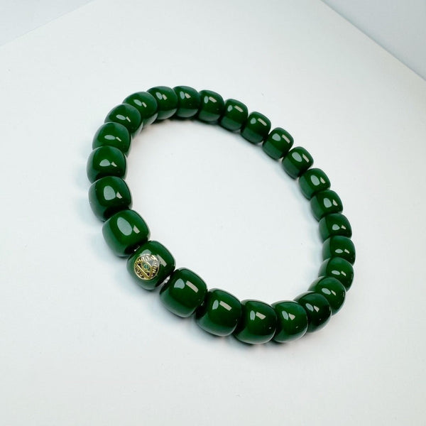 Ancient Plant-Dyed Bodhi Root Bracelet | Handcrafted Old-Style Series