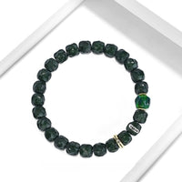 "Wood Element Awakening" Invisible Bodhi Root Rosary Bracelet - beads paired with "Green Wonderland" turquoise to help you grow and transform without restraint - Buddhabelief