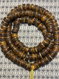 Traditional Ox Bone Mala - 108 - Count Buddhist Prayer Beads - Monk - Blessed Spiritual Necklace for Meditation & Sacred Practice - Buddhabelief
