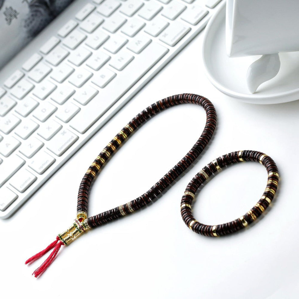 Kuka 7mm Prayer Beads | Four-Color Artisan-Crafted Mala — view 3