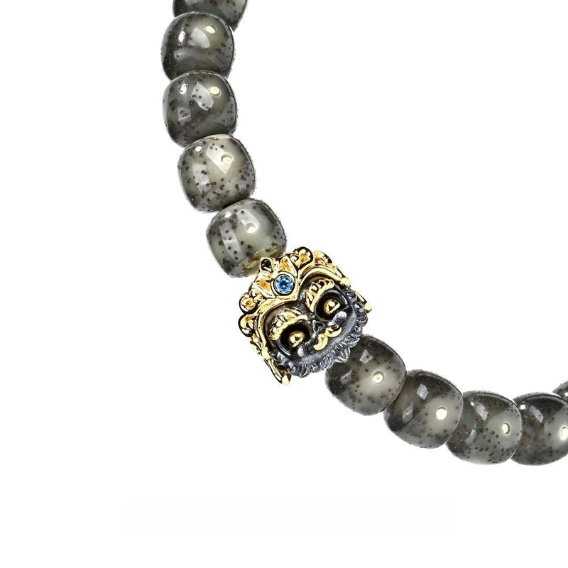 "Dragon Tiger Mystical Altar True Lord Zhao Gongming" Bodhi Bracelet - Five Emperors Rotation Wealth Talisman - Monk - Blessed Taoist Mala for Abundance & Divine Protection - Buddhabelief