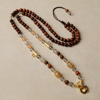 Handmade Thangka Matching Cord - New Style Wooden Beads, 3 Hooks Adjustable, with Quick Release Buckle, Suitable for Thangka - Buddhabelief