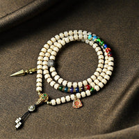 Xuanyuan Huangdi Buddha Bead Necklace - 7mm Master Grade Bodhi Seeds, Fully Hand - Inlaid - A Collector's Spiritual Item - Buddhabelief