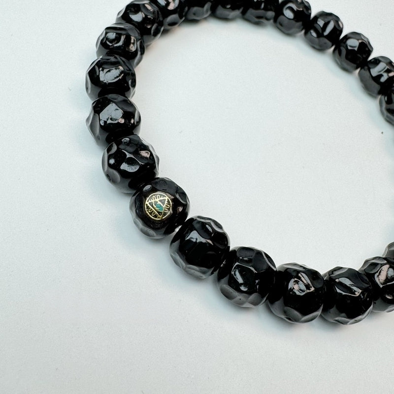Full - Handcrafted Black Diamond - Themed Bracelet – Natural Old - Material Black Gold Coconut Pedicle for High - End Collection - Buddhabelief