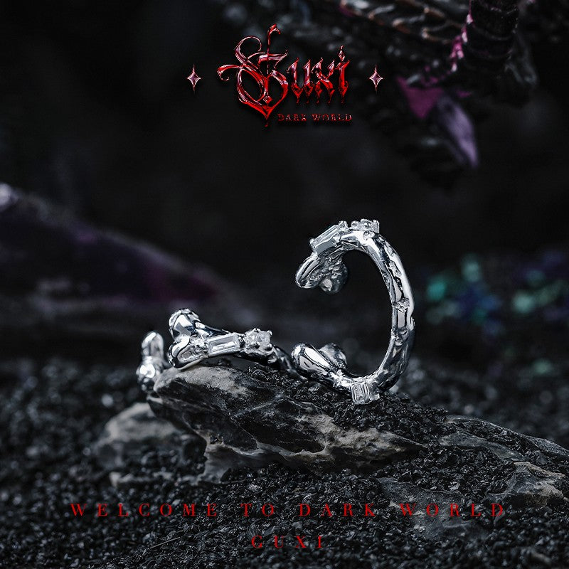 Void 925 Silver Men's Earring — view 2