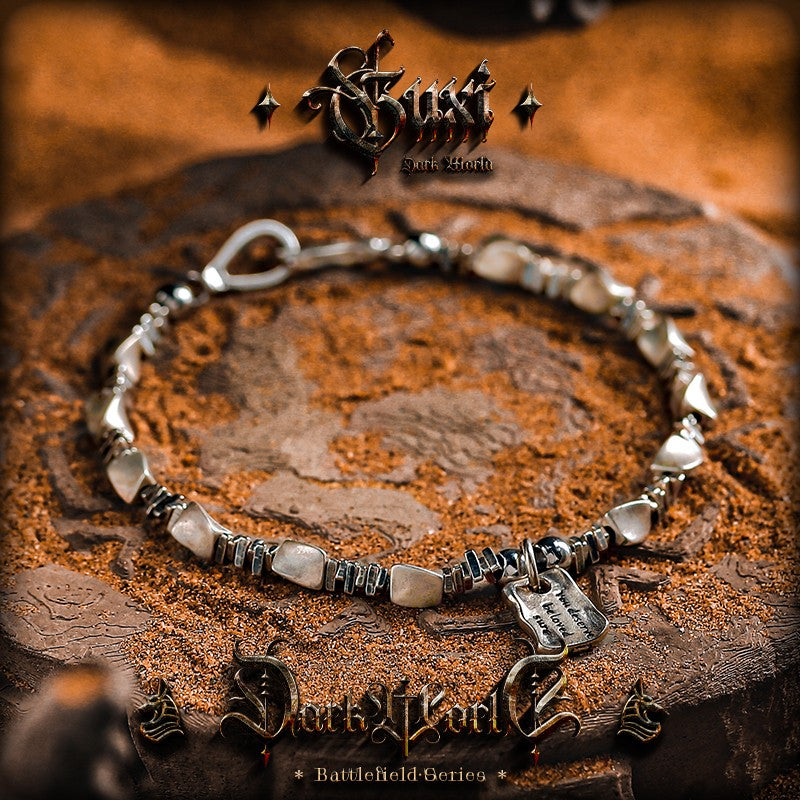 Proverbs Fragmented Bead 925 Silver Bracelet — view 2