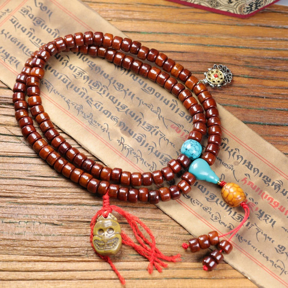 108 Yak Bone Mala – Vintage Tibetan Prayer Beads, Monk-Blessed — view 2