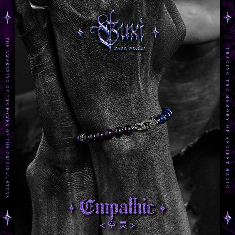 Ethereal Beaded 925 Silver Bracelet for Men — view 2