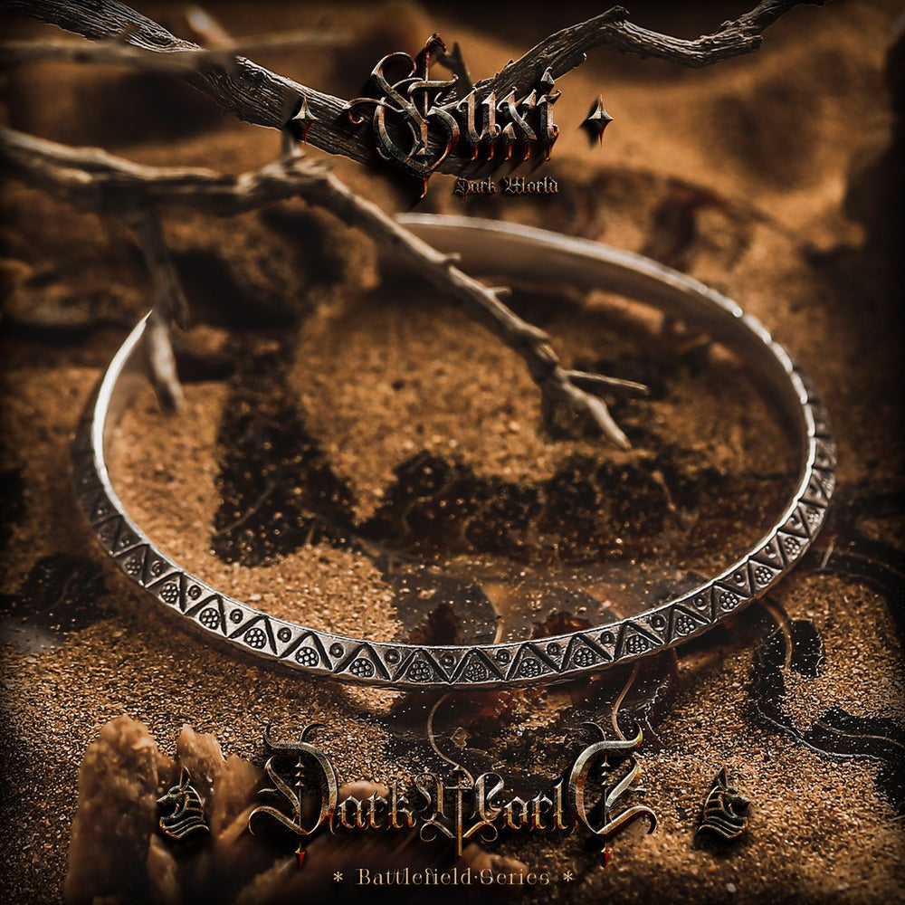 Lost City 925 Silver Cuff Bracelet for Men — view 3