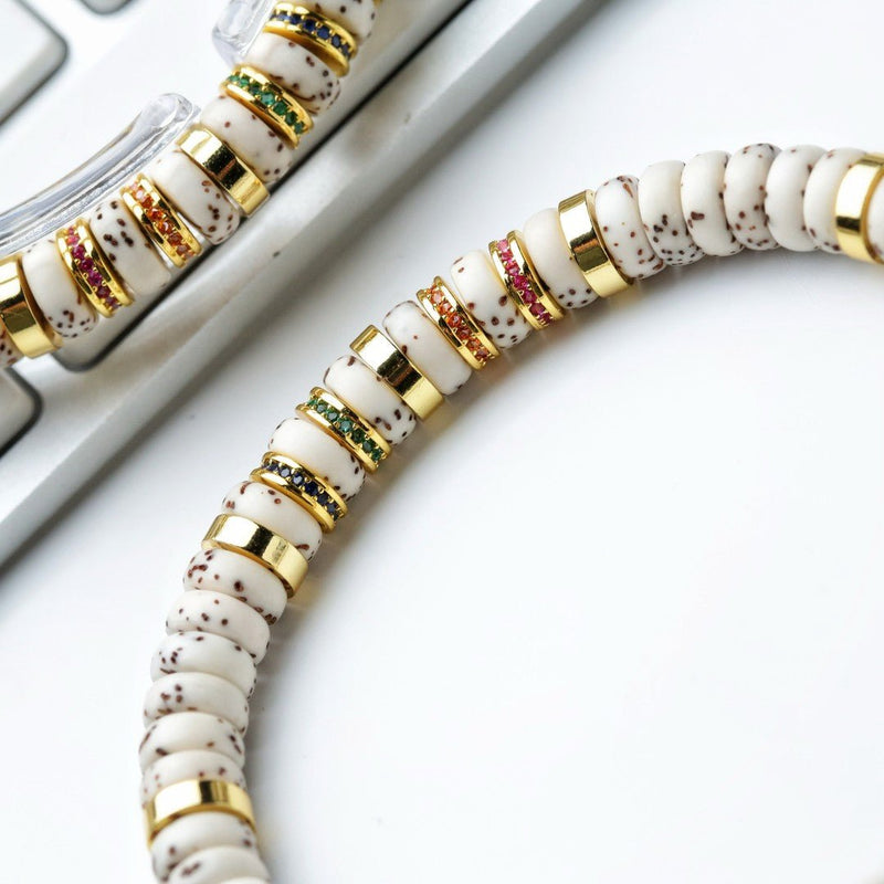 7mm Moon Star Bodhi 108 Beads Bracelet – Four - Color Fugu Half - Blank Handcrafted High - End Prayer Mala - Buddhabelief