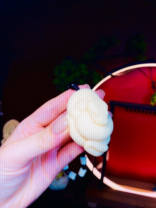 Serpent Handle Ivory Nut Carving – Spiritual Art for Transformation - view 4
