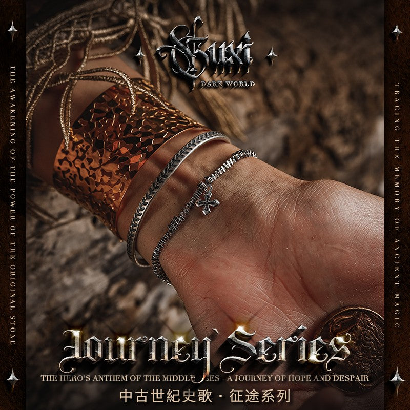 Hunter's Cross Fragment Sterling Silver Bracelet - view 4