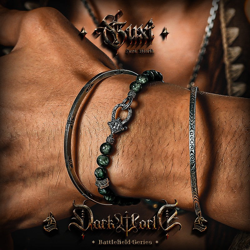 Serenity Beaded 925 Silver Bracelet for Men - view 4
