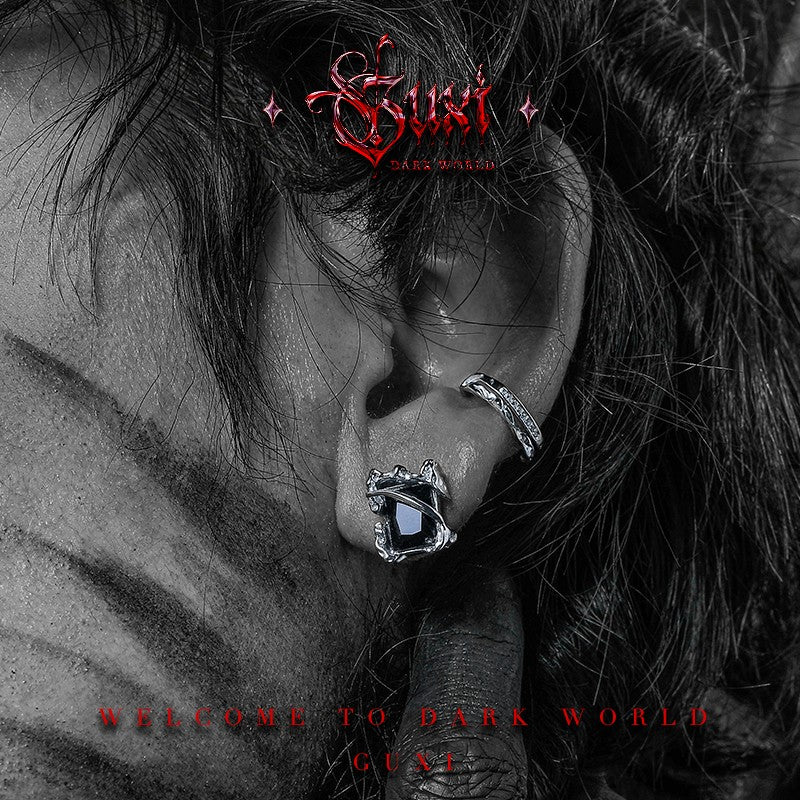 Eternal Day 925 Silver Gothic Ear Studs — view 4