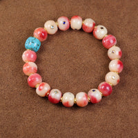 Camel Bone Mala Bracelet with Deer Antler Treasure Vessel Dzi Bead - Monk - Blessed Spiritual Jewelry for Auspicious Blessings & Protection - Buddhabelief