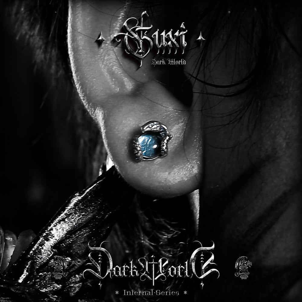 Primeval Gothic 925 Silver Stud Earrings — view 4