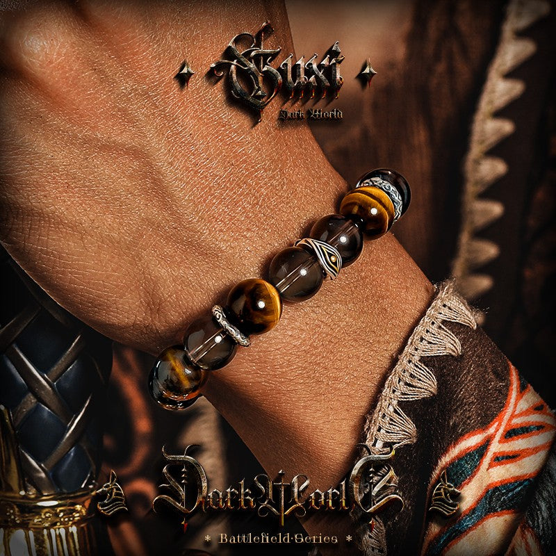 Eye of Insight 925 Silver Men's Beaded Bracelet — view 5