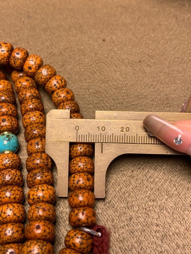Tibetan Vintage Old - Material 108 Prayer Beads – Handcrafted Himalayan Mala for Meditation, Blessing & Collection - Buddhabelief