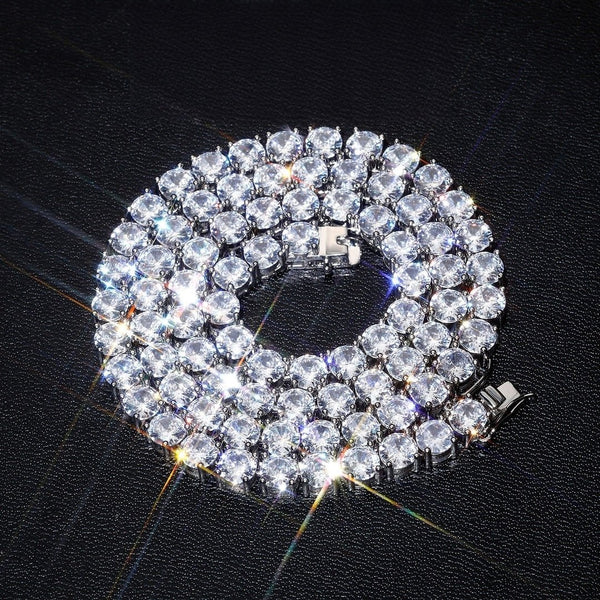 5A Zirconia Iced Chain - Hip Hop Tennis Necklace