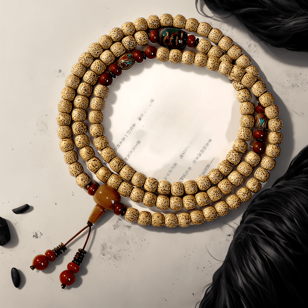 108 Star & Moon Bodhi Beads Bracelet - view 2