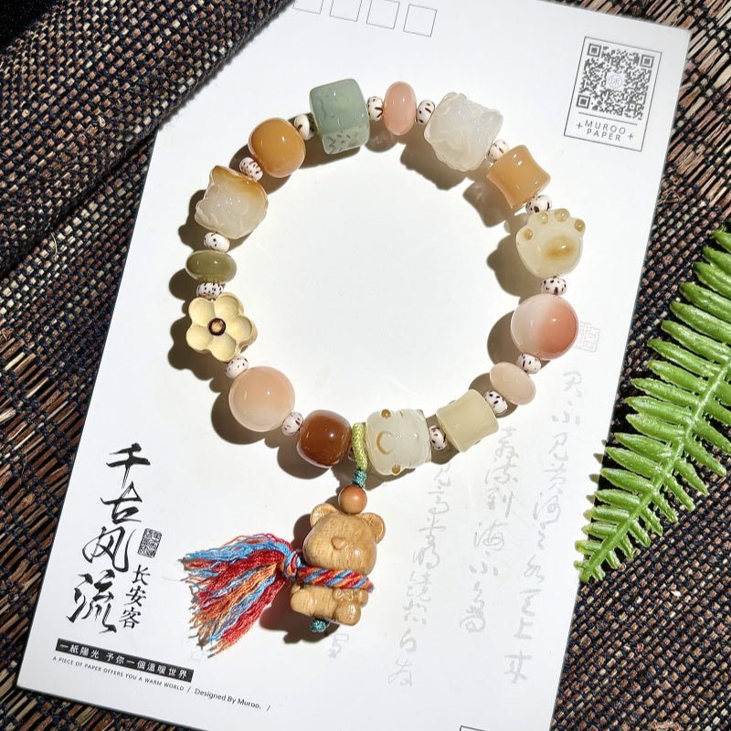 Multi - jeweled Bodhi Bead Bracelet - Buddhabelief