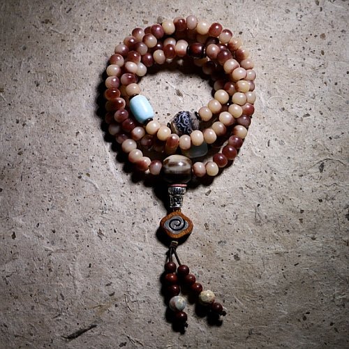Original camel bone - 108 beads mala - view 2