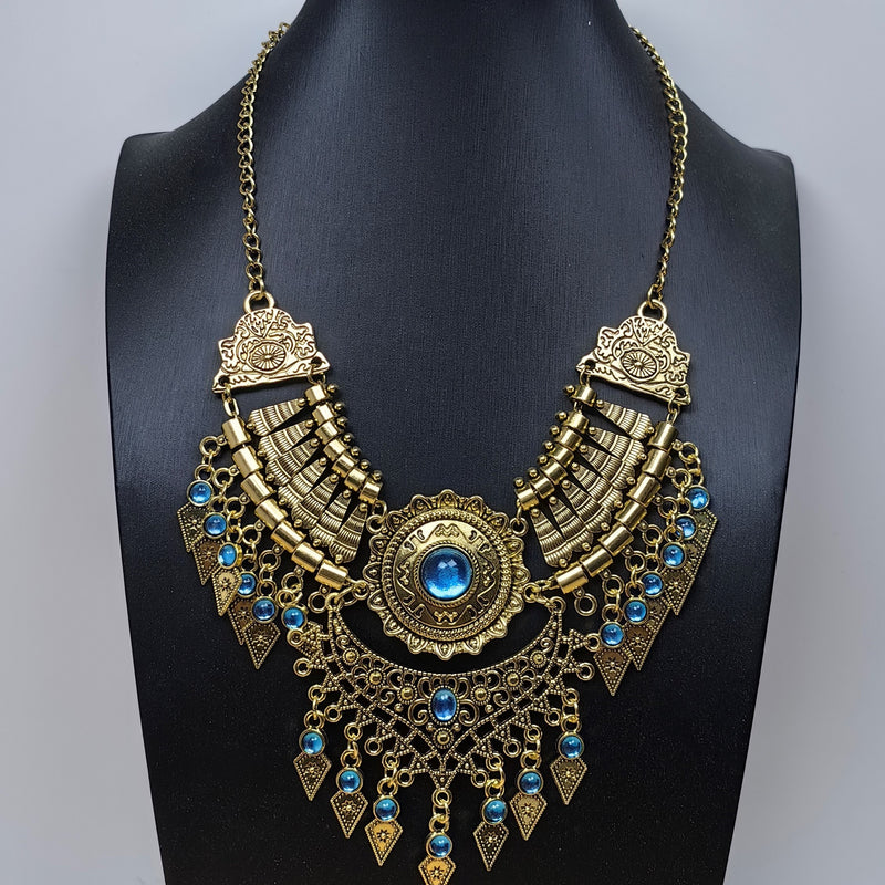 Handmade Tibetan - style Headpiece & Hair Accessory & Earrings Trio Set - Buddhabelief