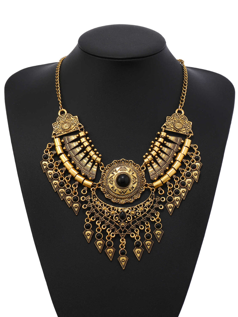 Handmade Tibetan - style Headpiece & Hair Accessory & Earrings Trio Set - Buddhabelief