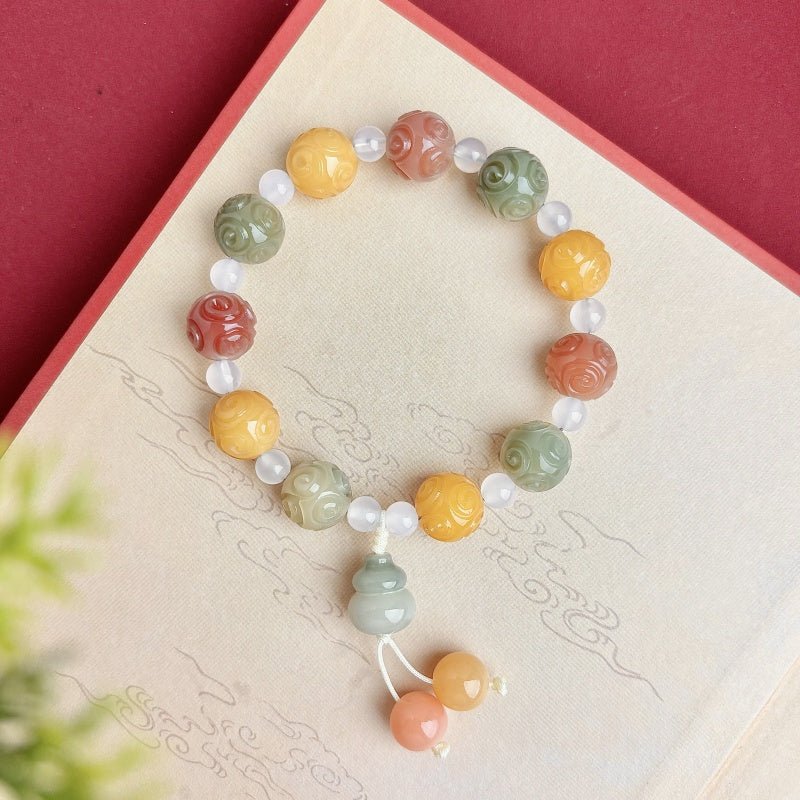 Multi - jeweled Bodhi Bead Bracelet - Buddhabelief