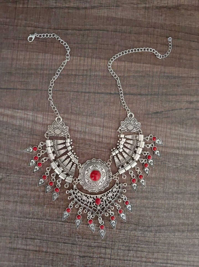 Handmade Tibetan - style Headpiece & Hair Accessory & Earrings Trio Set - Buddhabelief
