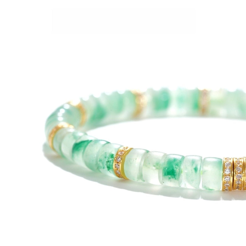 African Green Jade Bracelet — 6mm Natural Gemstone | Healing Energy - view 3