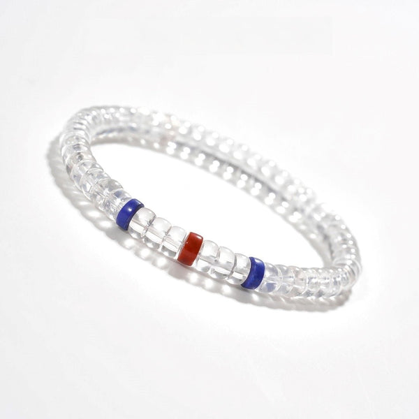 Clear Quartz Bracelet — 6mm Precision-Cut Natural Crystal | Mind–Body Wellness